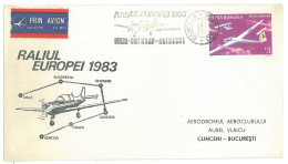 COV 24 - 275-a AIRPLANE, Flight Ghimbav-Clinceni, Romania - Cover - Used - 1983 - Covers & Documents