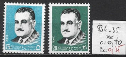 EGYPTE 834-35 ** Côte 0.80 € - Unused Stamps