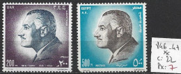 EGYPTE 846-47 ** Côte 22 € - Unused Stamps