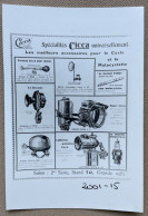CICCA - Accessoires Cycles - 15x10 Cm (REPRO PHOTO! Zie Beschrijving, Voir Description, See Description)! - Wielrennen
