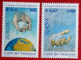 EUROPA CEPT 2001 Mi 1372-1373 Yv 1230A 1230B POSTFRIS MNH ** VATICANO VATICAN VATICAAN - Unused Stamps