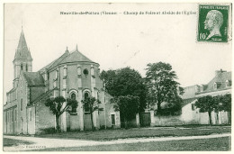 86 - B15428CPA - NEUVILLE DE POITOU - Champ De Foire Et Abside Eglise - Très Bon état - VIENNE - Neuville En Poitou