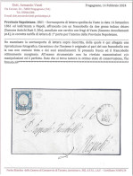 PROVINCE NAPOLETANE - Lettera Da Vasto Per Na Con 2 Grana Indaco Chiaro (Sass. N. 20e) E Annullo Vasto Valore Cat. 2.200 - Naples