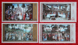 Sixtijnse Kapel Sistine Chapel Restoration 2002 Mi 1411-1414 Yv 1266-1269 POSTFRIS / MNH / ** VATICANO VATICAN VATICAAN - Unused Stamps