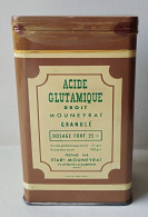 - Boite Métal. Acide Glutamique. Boite Pleine - Objet Ancien De Collection - Pharmacie - - Medical & Dental Equipment