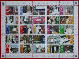25 ANNI PONTIFICATO GIOVANNI PAOLO II 2003 Mi 1429-1453 Yv 1283-1307 POSTFRIS / MNH / ** VATICANO VATICAN VATICAAN - Unused Stamps