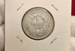 Francia France 1 Franc 1888 A Paris Km 822 Platac - 888-898 Eudes De Francia