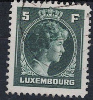 Luxemburg - Großherzogin Charlotte "Rechtsprofil" Größeres Format (MiNr: 367) 1944 - Gest Used Obl - 1944 Charlotte Rechterzijde