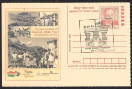 India 2021-23 Goa Liberation Day ,Portuguese Rule In 1961,Independence,Portugal, Cancelled Postcard (**) Inde Indien - Brieven En Documenten
