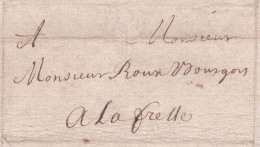 1684 - Lettre Pliée De Grenoble Vers La Frette, Dauphiné, Aujourd'hui Isère - Règne De Louis XIV - ....-1700: Vorläufer