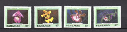 Bahamas 1987 Set Flowers/Orchids/Blumen Stamps (Michel 663/66) MNH - Bahamas (1973-...)