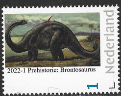 Nederland  2022-1 Prehistorie:   Brontosaurus          Postfris/mnh/neuf - Unused Stamps