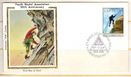 Irlande - 1981 -  FDC - Youth Hostel Association - - Covers & Documents