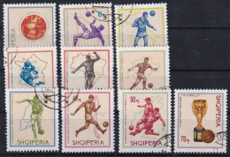 ALBANIA 1966 - Canceled - MI 1036 - 1045 Complete Set - Albanie