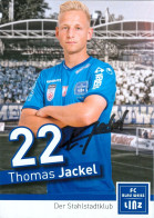 Autogramm AK Thomas Jackel FC Blau-Weiß Linz 17-18 BW SK VÖEST Kremsmünster Micheldorf 1. Wiener Neustädter SC Fußball - Autogramme