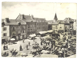 Cpsm Lozère - Chateauneuf De Randon - La Foire  (état) - Chateauneuf De Randon