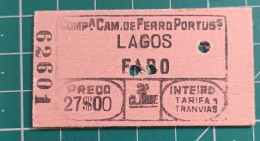 PORTUGAL TRAIN TICKET 62601 - Europa