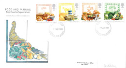 1989 Food & Farming Addressed FDC Tt - 1981-1990 Decimale Uitgaven