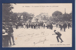 CPA Jeux De Boules Pétanque Circulé Vienne - Bowls