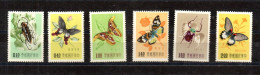 Taiwan 1958 Satz 282/87 Schmetterlinge/Insekten Postfrisch - Nuovi