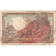 France, 20 Francs, Pêcheur, 1949, E.194, TB, Fayette:13.14, KM:100c - 20 F 1942-1950 ''Pêcheur''