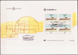 Europa CEPT 1987 Açores - Azores - Azoren - Portugal FDC Y&T N°BF8 - Michel N°B8 - 74,50e EUROPA - 1987