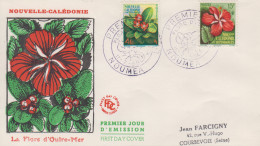 Enveloppe  FDC  1er  Jour   NOUVELLE  CALEDONIE    Flore    1958 - FDC