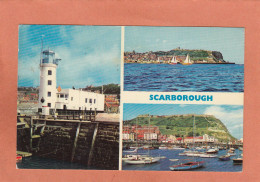 SCARBOROUGH - R-U - ANGLETERRE - YORKSHIRE - LIGHTHOUSE PHARE YACHTING OUTER HARBOUR - ECRITE - Scarborough