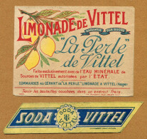 VITTEL  : SODA Et LIMONADE " LA PERLE DE VITTEL " - Lemonades & Sodas