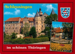 73230131 Schleusingen Bertholdsburg Marktbrunnen Schleusingen - Schleusingen