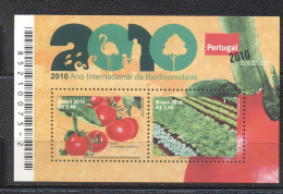 Brazil 2010-International Year Of Biodiversty- Agroecology And Organic Farming M/Sheet - Nuevos