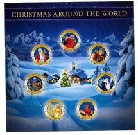 (Monnaies). Italie. Italia. Noel. Chrismas Around The World. 10 Lires X7 Coffret - Sonstige & Ohne Zuordnung