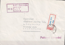Tschechoslowakei CSSR - Einschreibebrief (Porto Entrichtet) 1978 Aus Prag 015 - Brieven En Documenten