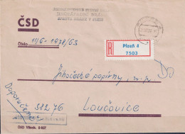 Tschechoslowakei CSSR - Einschreibebrief (Porto Entrichtet) 1978 Aus Pilsen 4 - Lettres & Documents