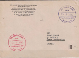 Tschechoslowakei CSSR - Brief Des Philatelistenklub 02-1 Von 1983 Innerorts Von České Budějovice - Brieven En Documenten