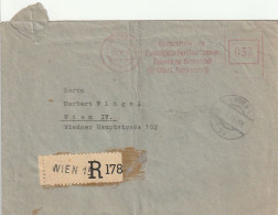 Österreich - Einschreiben Wien - Freistempel Ostmärkische Sparkassen - Sept. 1945 (68082) - Brieven En Documenten