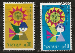 Israël 1967 N°Y.T. ;  348 Et 349 Obl. - Oblitérés (sans Tabs)