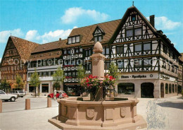 73226790 Tauberbischofsheim Marktplatz Fachwerk Brunnen Tauberbischofsheim - Tauberbischofsheim