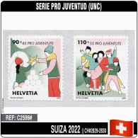 C2599# Suiza 2022. Serie Pro Juventud (MNH) MI#2829-2830 - Nuevos