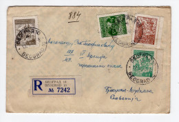 19.1.1946. YUGOSLAVIA,SERBIA,BELGRADE TO IV ARMY,GROSUPLJE,SLOVENIA,RECORDED COVER - Cartas & Documentos