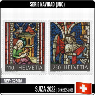 C2601# Suiza 2022. Serie Navidad. Arte Sacro (MNH) MI#2835-2836 - Ongebruikt