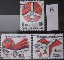CZECHOSLOVAKIA 1983 ~ S.G. 2692 - 2694, ~ 'LOT B' ~ WORLD COMMUNICATIONS YEAR. ~ VFU #03205 - Usati