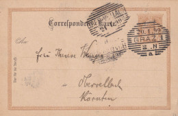 AUSTRIA 1898 - Postcard 2kr To Obervellach - Andere & Zonder Classificatie