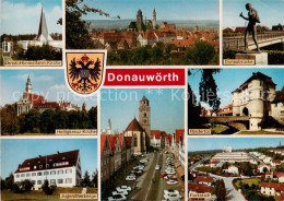 73814246 Donauwoerth Christi Himmelfahrt Kirche Panorama Donaubruecke Heiligkreu - Donauwörth