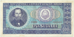 ROMANIA - 100 Lei - 1966 - Pick 97 - Série E. 0089 - Rumänien