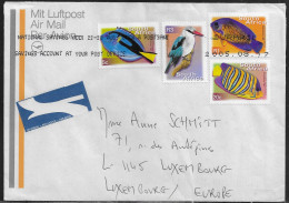 South Africa. Stamps Sc. 1173, 1175, 1183, 1194 On Air Mail Letter, Sent From South Africa At 17.03.2005 To Luxembourg. - Covers & Documents