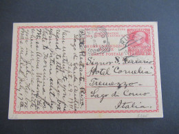 Österreich / Italien 1911 GA 10 Heller Stempel Riva (Gardasee) Nach Tremezzo Lago Di Como / Poste Restante - Cartes Postales