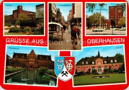 73310765 Oberhausen Rathaus Fussgaengerzone Hauptbahnhof Friedensplatz Schloss W - Oberhausen