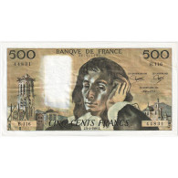 France, 500 Francs, Pascal, 1980, B.116, SUP, Fayette:71.21, KM:156e - 500 F 1968-1993 ''Pascal''