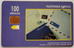 Bosnia 100 Units Chip Card - Envelopes - Bosnia